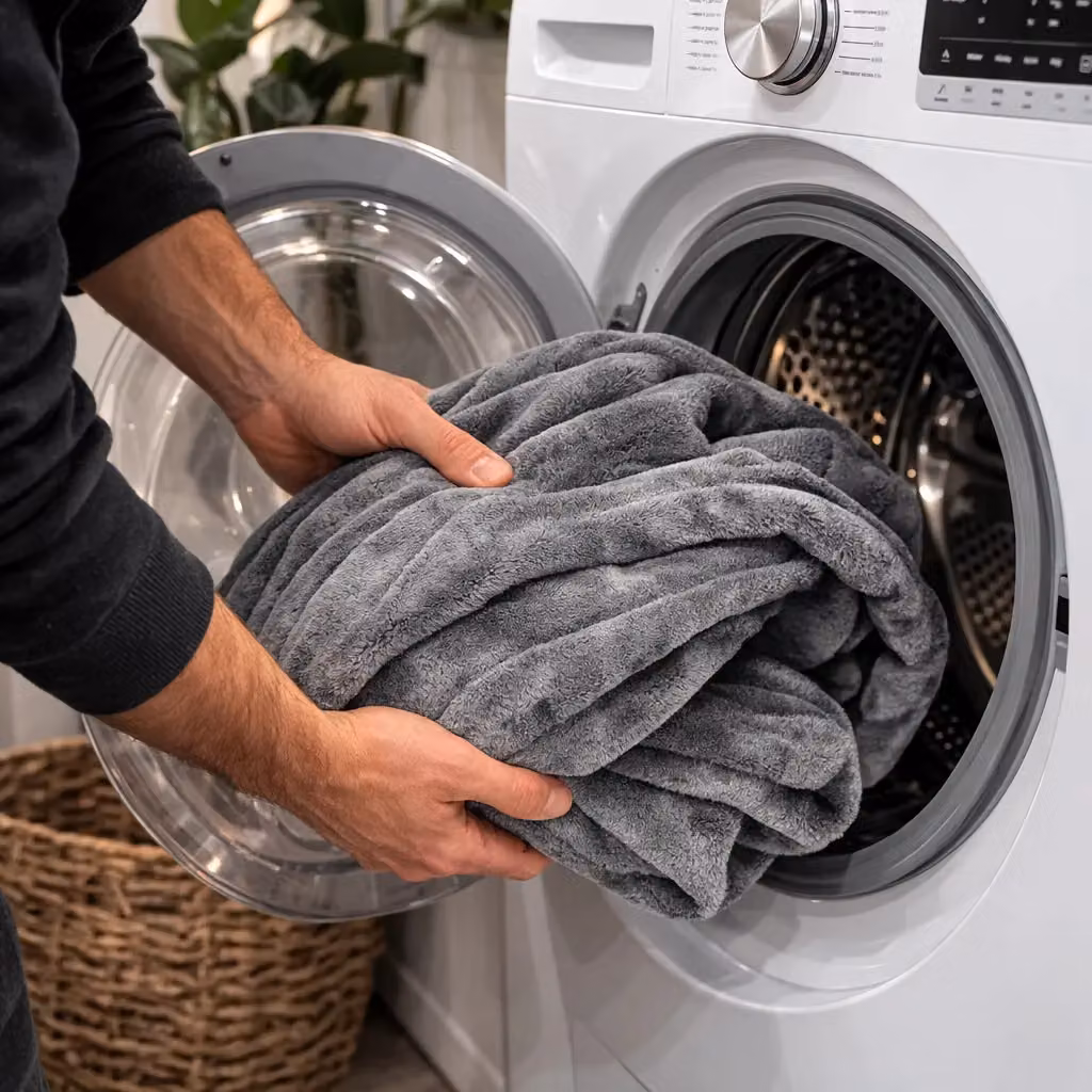 Marco Paul Electric Heated Grey Fleece Throw with 10 Heat Settings and Timer, W: 160 cm, D: 120 cm – 6