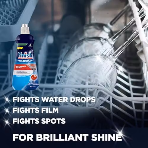Finish Dishwasher Rinse Aid, 400 ml, White and Blue – 4
