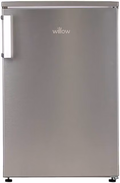 Willow 126L Under Counter Small Fridge in Silver, Width: 55 cm, Depth: 39 cm, Height: 84.5 cm – 1