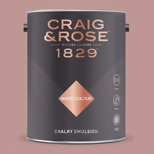 Craig & Rose 1829 Chalky Emulsion Paint Stop in Wedgwood Lilac, 5 l
