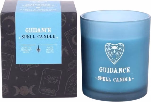 Mystic Celestial Spell Tabletop Candle in Blue by Kingsbury Gifts