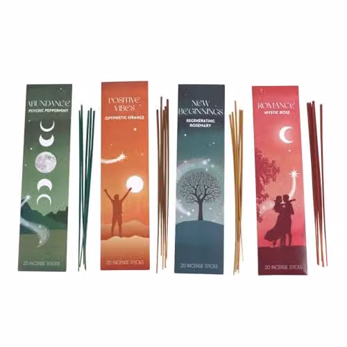 Something Different Manifestation Collection Incense Sticks Set, Multicoloured and Green, Floral and Fresh Scents – 1