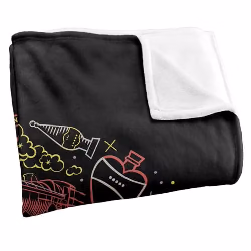 Warner Bros. Harry Potter Platform 9 3/4 Super Soft Silky Touch Fleece Throw Blanket, Multicolour, W: 152.4 cm x D: 127 cm – 2