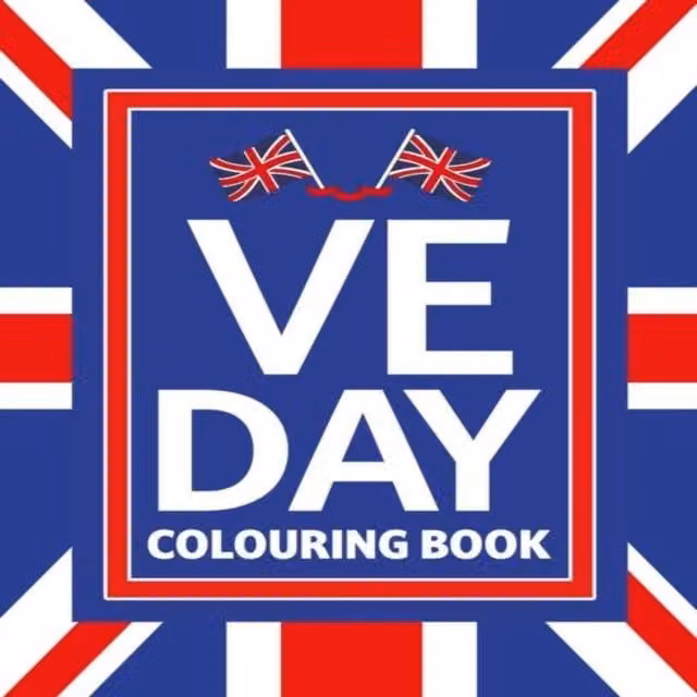 Scholastic VE Day Colouring Paperback Book in Multicolour