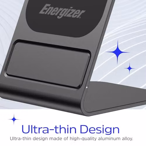 Energizer Black QI Wireless Charging Stand 15W with USB-C – 5