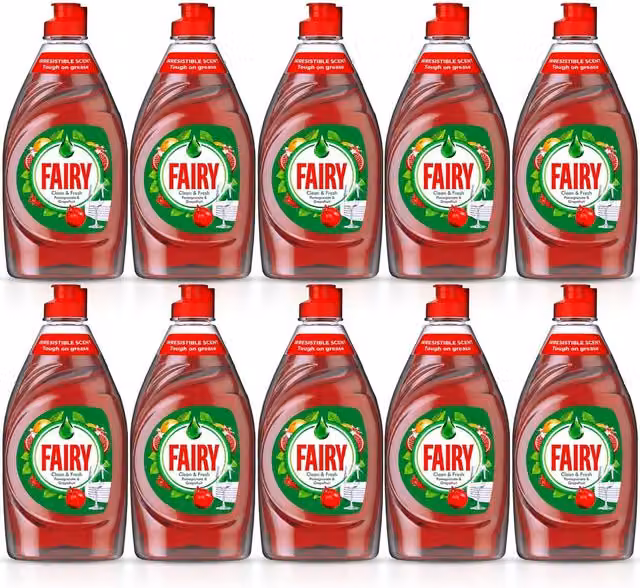 Fairy Washing Up Liquid Lemon 320ml - Red