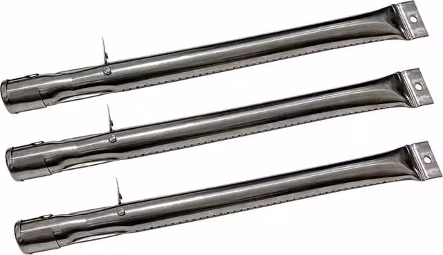 Charles Bentley Set of 3 Silver Stainless Steel Gas BBQ Burners