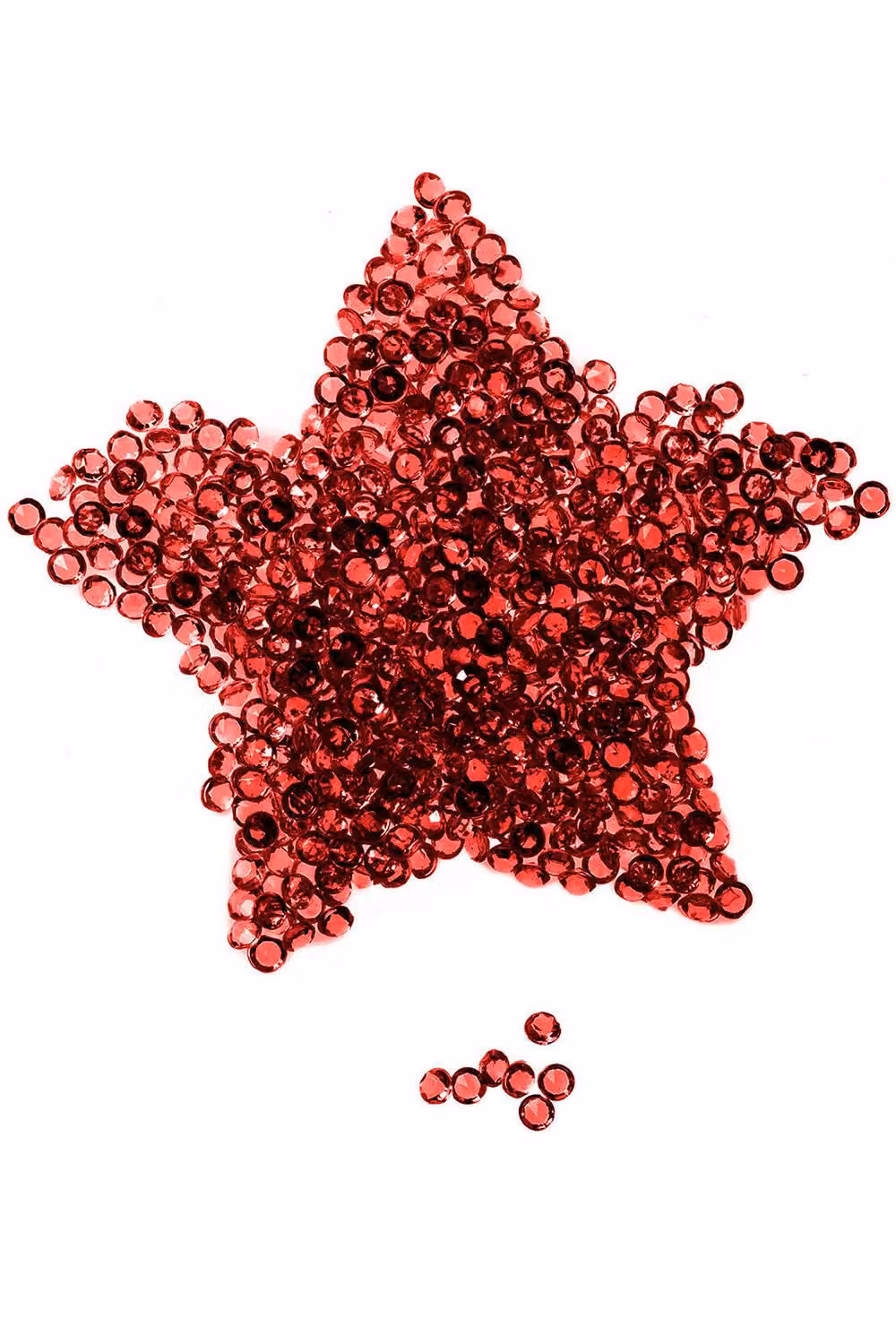 Neel Blue Dark Red Acrylic Rhinestone Round Table Confetti Scatters, 2000 Pieces – 2