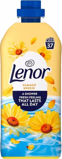 Lenor Shower Fresh Fabric Conditioner Summer Breeze Yellow
