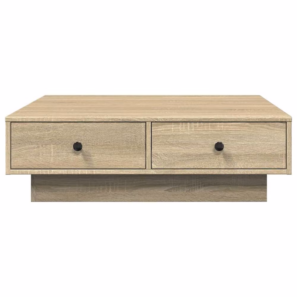 Berkfield Home Sonoma Oak Coffee Table in Beige, W/D/H: 90 x 90 x 28 cm – 2