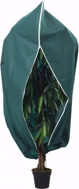 Berkfield Home Green Plant Fleece Cover with Zip, W: 393 cm, D: 300 cm – 1