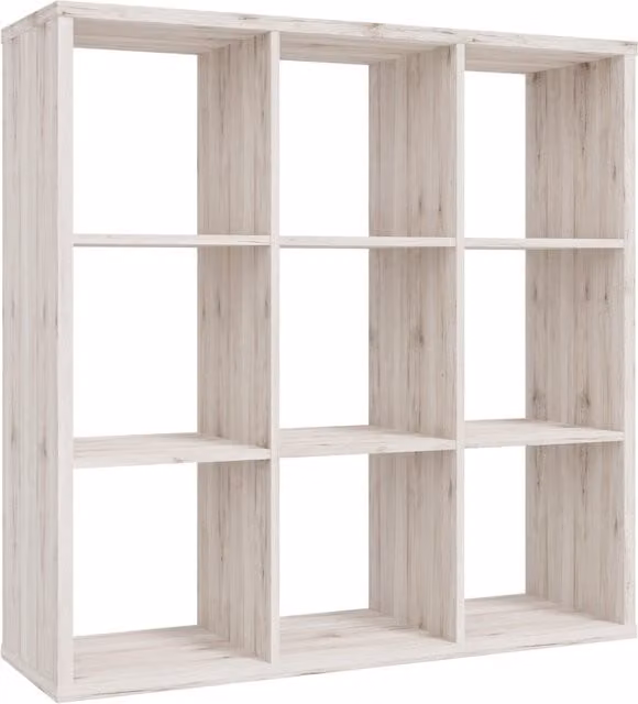 Furniture To Go Mauro 3x3 Cube Storage Unit in Light Oak – 1