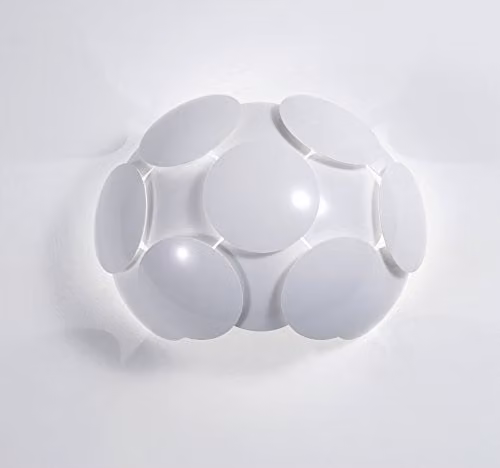 Netlighting Santina Modern 1 Light Wall Lamp, White, E27