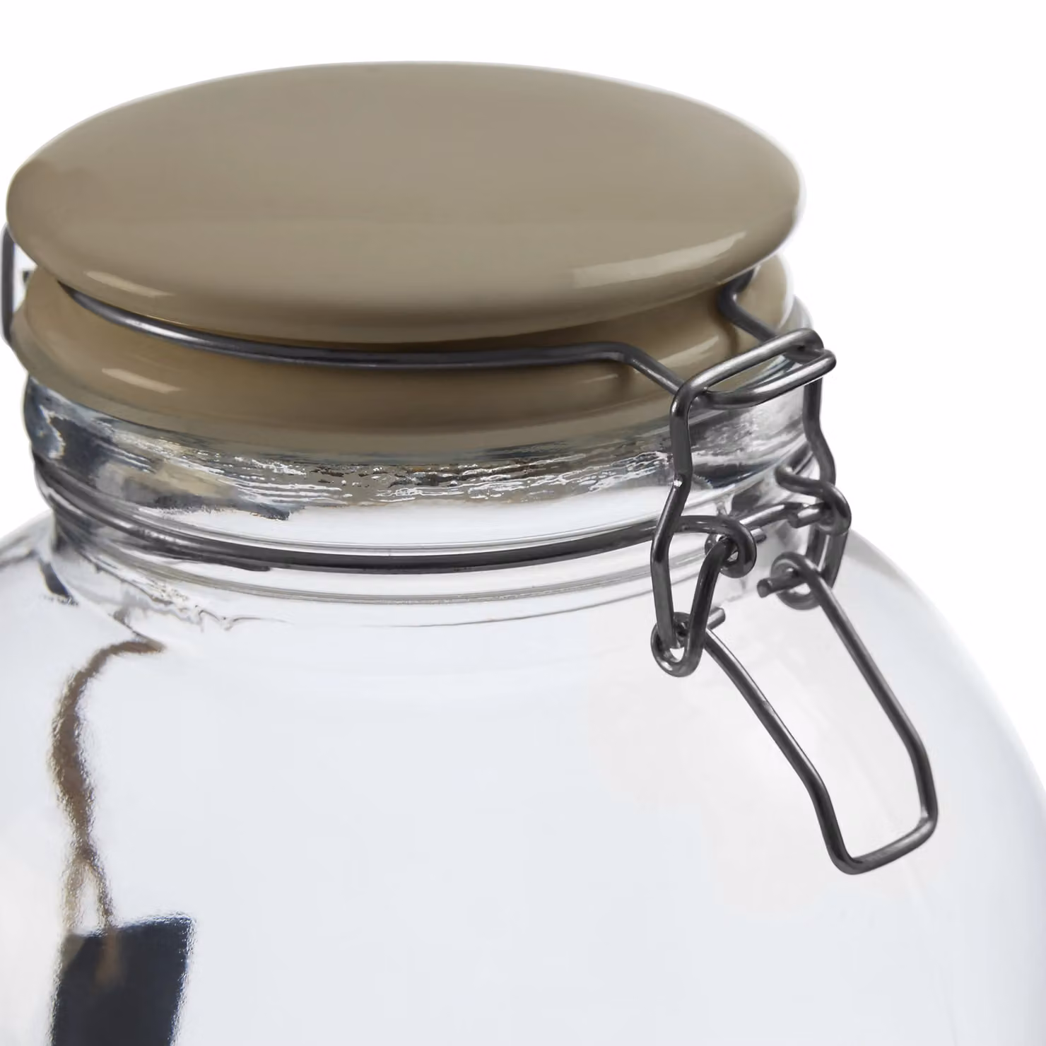 Orsina Large Airtight Glass Storage Jar with Clip Lid in Transparent – 2