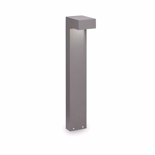 Ideal Lux Grey Outdoor Bollard Lamp with 2 G9 LED Lights, IP44 Rated