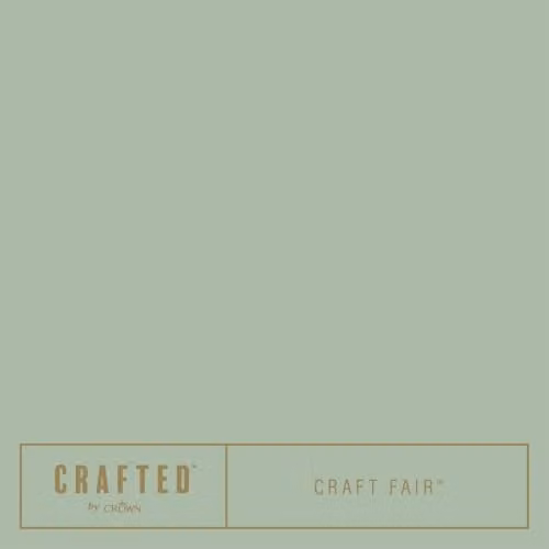 Crown Crafted Craft Fair Matt Emulsion Paint Tester Sample, Green, 125ml – 3