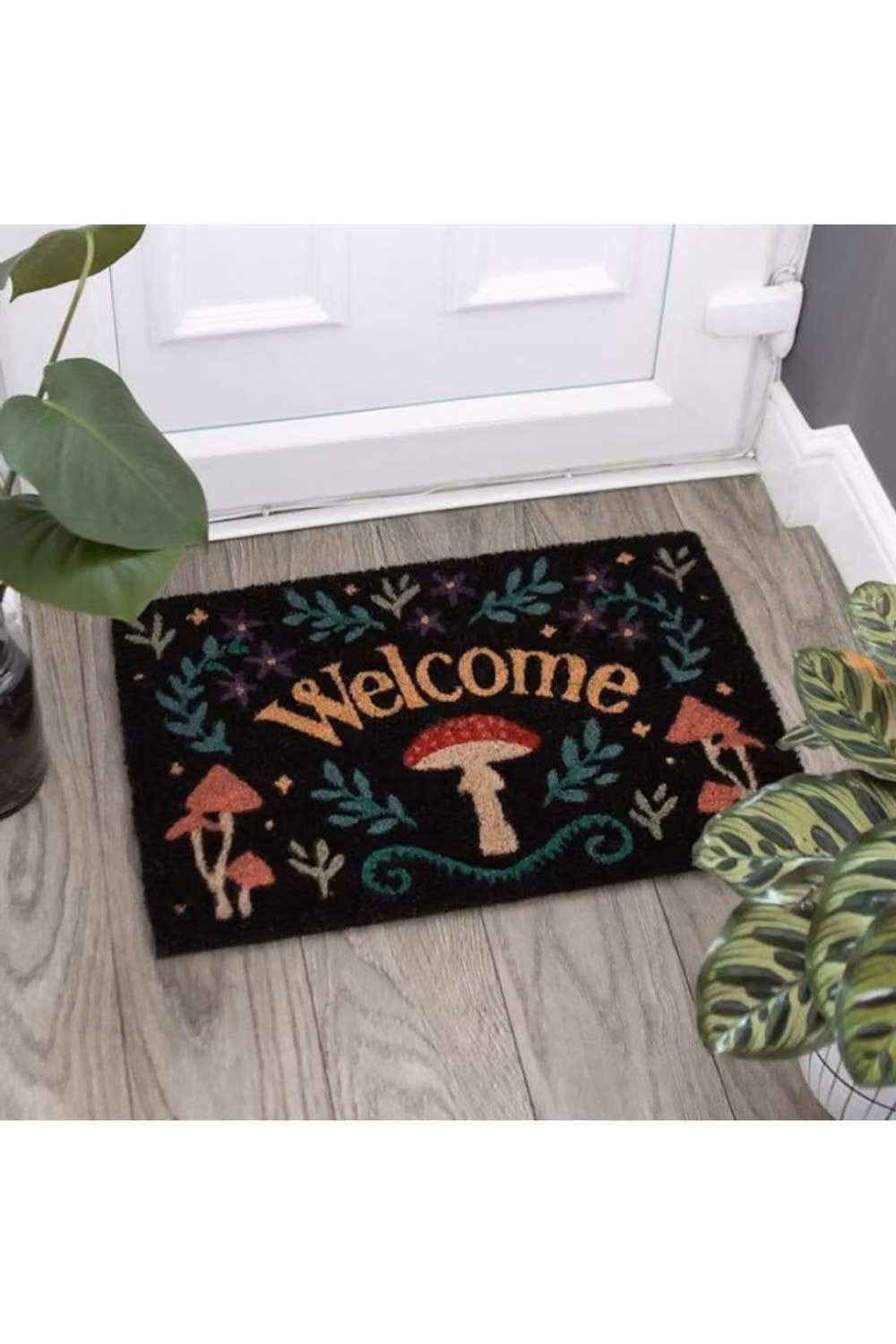 Something Different Wholesale Mystical Mushroom Welcome Doormat, Black and Multicolour, W/D/H: 60 x 40 x 1 cm – 4