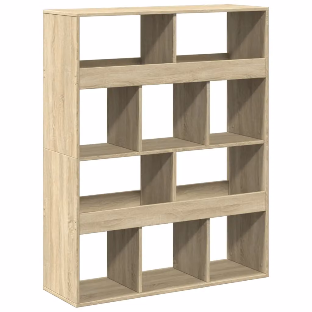 Berkfield Home Sonoma Oak Room Divider in Brown, W/D/H: 100 x 33 x 125.5 cm – 2