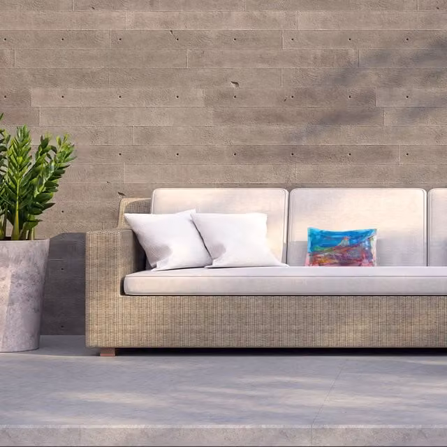 Benjamin Tate Design LTD Below The Tower Blue Graphic Rectangular Outdoor Cushion