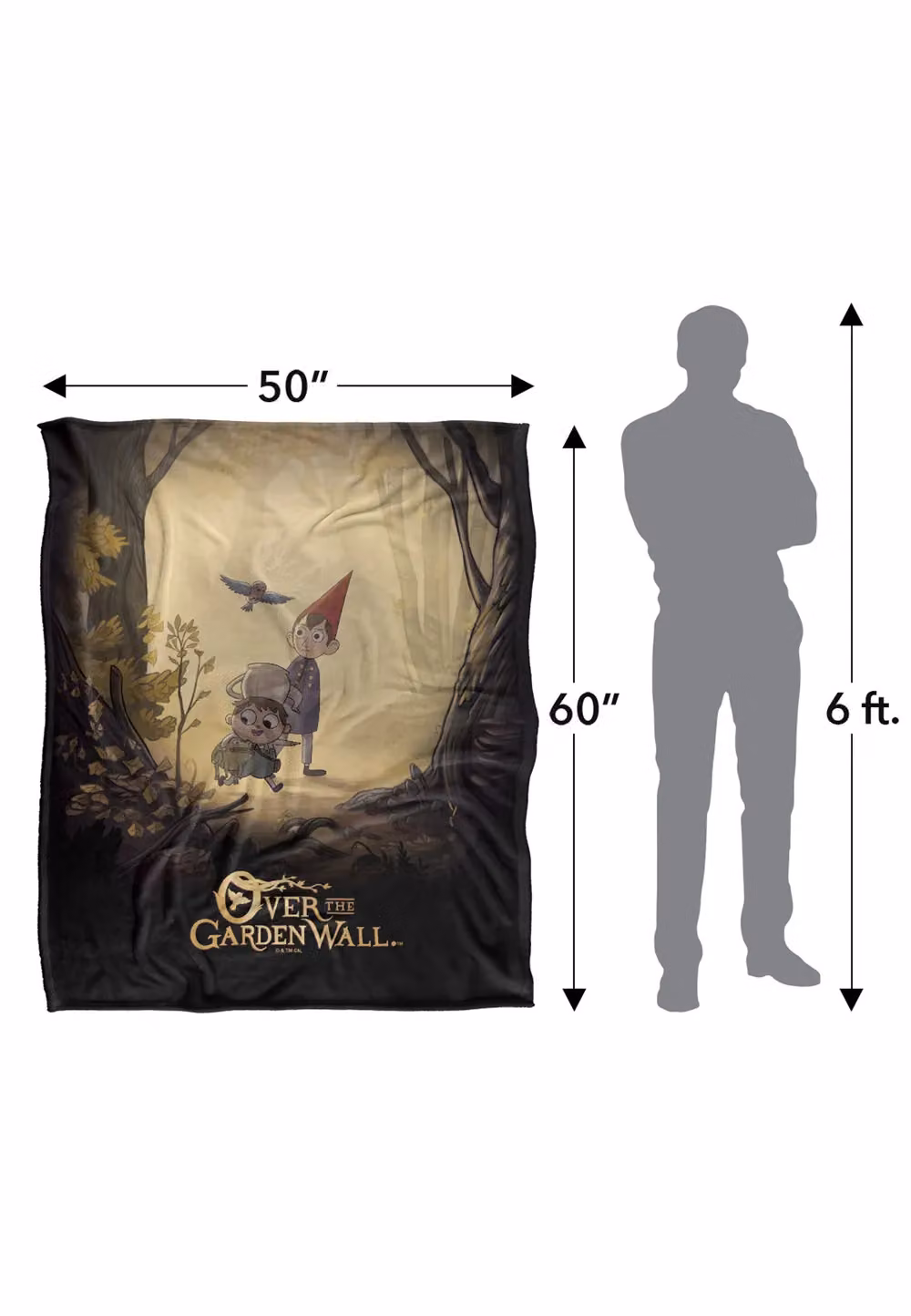 LOGOVISION Over The Garden Wall Poster Super Soft Fleece Throw Blanket, Multicolour, W/D/H: 152 x 127 cm – 7