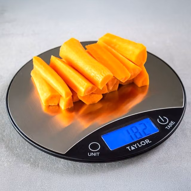 Taylor Pro Digital Dual 5kg Kitchen Scales in Black, Silver and Grey with Stainless Steel Finish