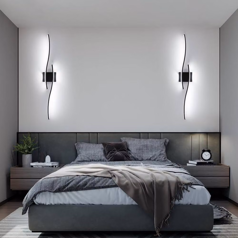Goeco LED Wall Light, 27W, 6500K Cool White, Black, Length: 89 cm – 3