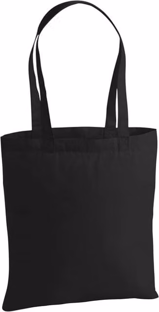 Westford Mill Premium Cotton Tote Bag in Black