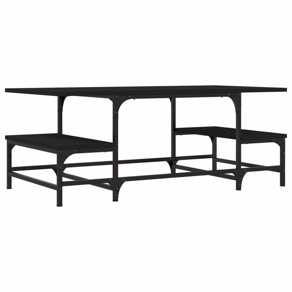 Berkfield Home Decorative Black Coffee Table, W/D/H: 100 x 50.5 x 40 cm – 3
