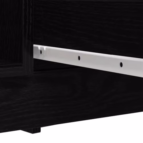 vidaXL Modern Sideboard with Drawers in Black, W: 100.5 cm, D: 35 cm, H: 98.5 cm – 5