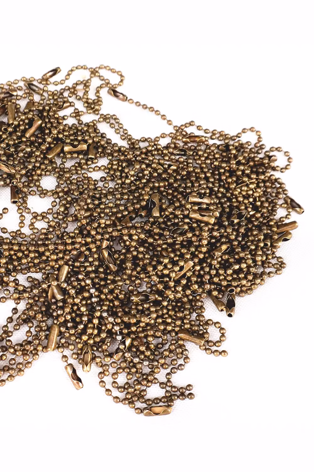 Neel Blue Bronze Metal Ball Bead Tag Chain, 100 Pieces, Length: 15 cm – 2