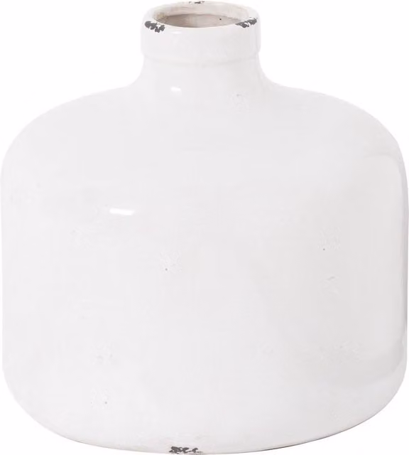 Hill Interiors Garda Eve Ceramic Tabletop Vase in White