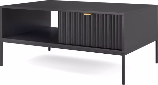 Abakus Direct Nova Collection Coffee Table in Black, W: 104 cm, D: 68 cm, H: 46 cm – 4