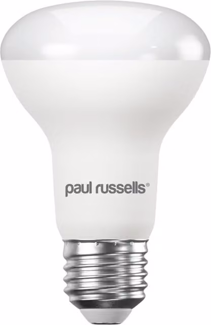 Paul Russells 8.5W LED R63 Bulb, 806lm, 6500K Daylight Cool White, E27, White