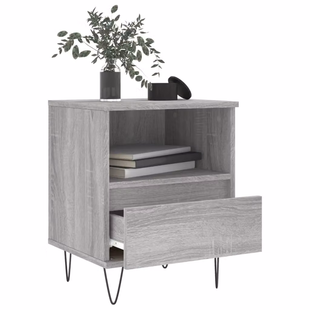 Berkfield Home Grey Sonoma Bedside Cabinet W/D/H: 40 x 35 x 50 cm – 3