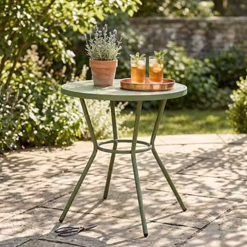 Core Products Rimini Bistro Round Dining Table for Garden and Patio, W/D/H: 70 x 70 x 75 cm – 2