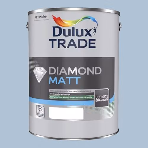 Dulux Trade Diamond Matt Interior Paint Bright Skies Blue 5l