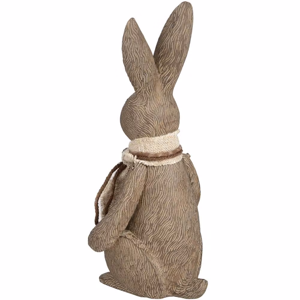 Lemon Pavilion Winter Bunny Rabbit Small Brown Tabletop Ornament – 2