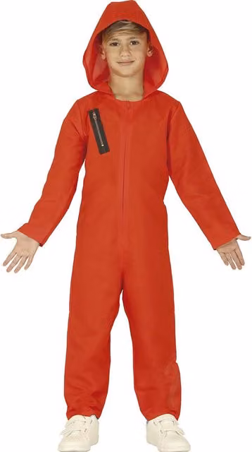 Fiestas Guirca Childrens Convicted Costume Set in Red and Multicolour
