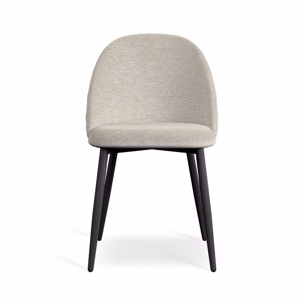 More4Homes Raye Velvet Upholstered Dining Chairs Set of 2 in Beige – 2