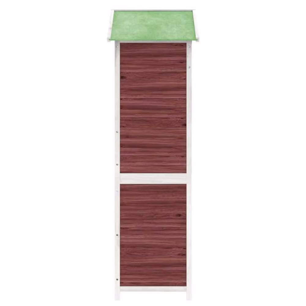 Berkfield Home Garden Tool Shed in Brown Solid Wood Pine, W/D/H: 120 x 53.5 x 170 cm – 4