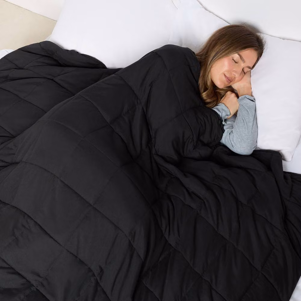 OHS Supersoft Sensory 10kg Weighted Blanket in Black, W: 150 cm x L: 200 cm – 3