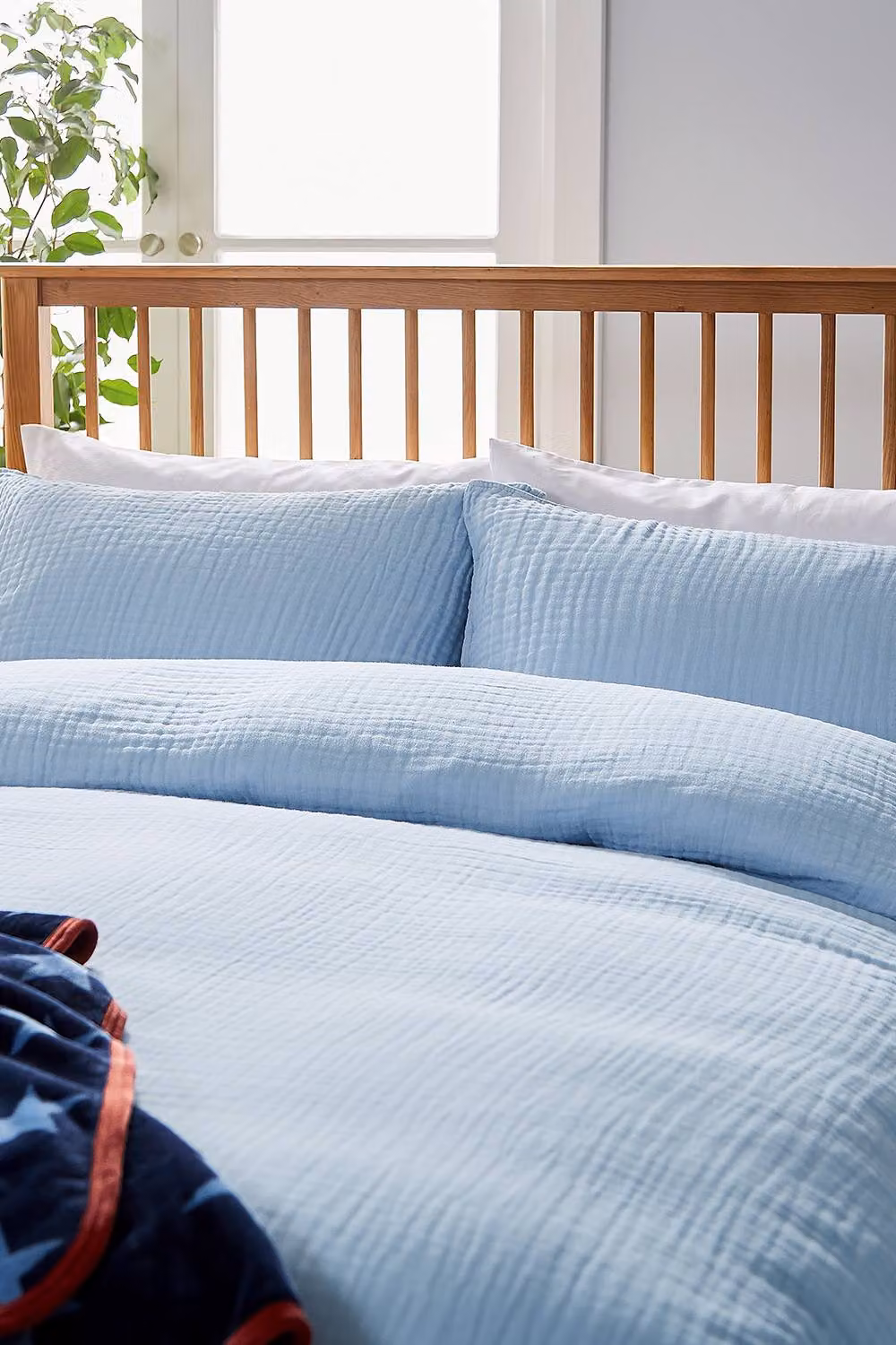 Helena Springfield Blue Cotton Duvet Cover and Pillowcase Set – 2