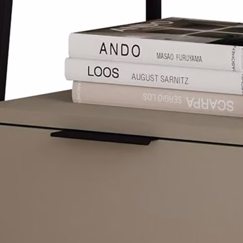 FWStyle Pal Bedside Table in Ash Green with Black Metal Frame – 3