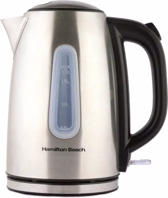 Hamilton Beach Rise Electric Kettle, 1.7 l, Silver Stainless Steel – 7