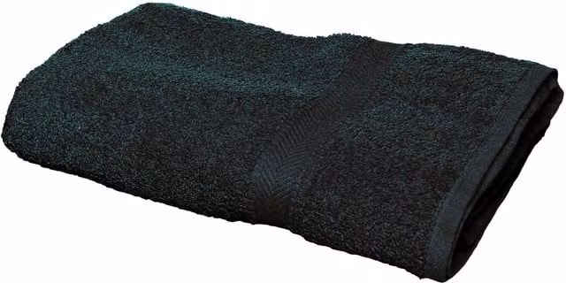Towel City Luxury Range 550 GSM Cotton Terry Bath Sheet in Black, W: 100 cm, L: 150 cm