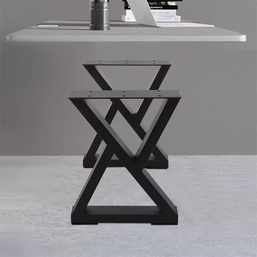 Havendro Black Steel Metal Table Legs, 2 Piece Set – 5