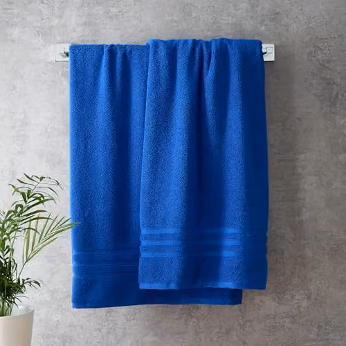 Catherine Lansfield Zero Twist Cotton Hand Towel, Blue, W: 50 cm, H: 85 cm – 1