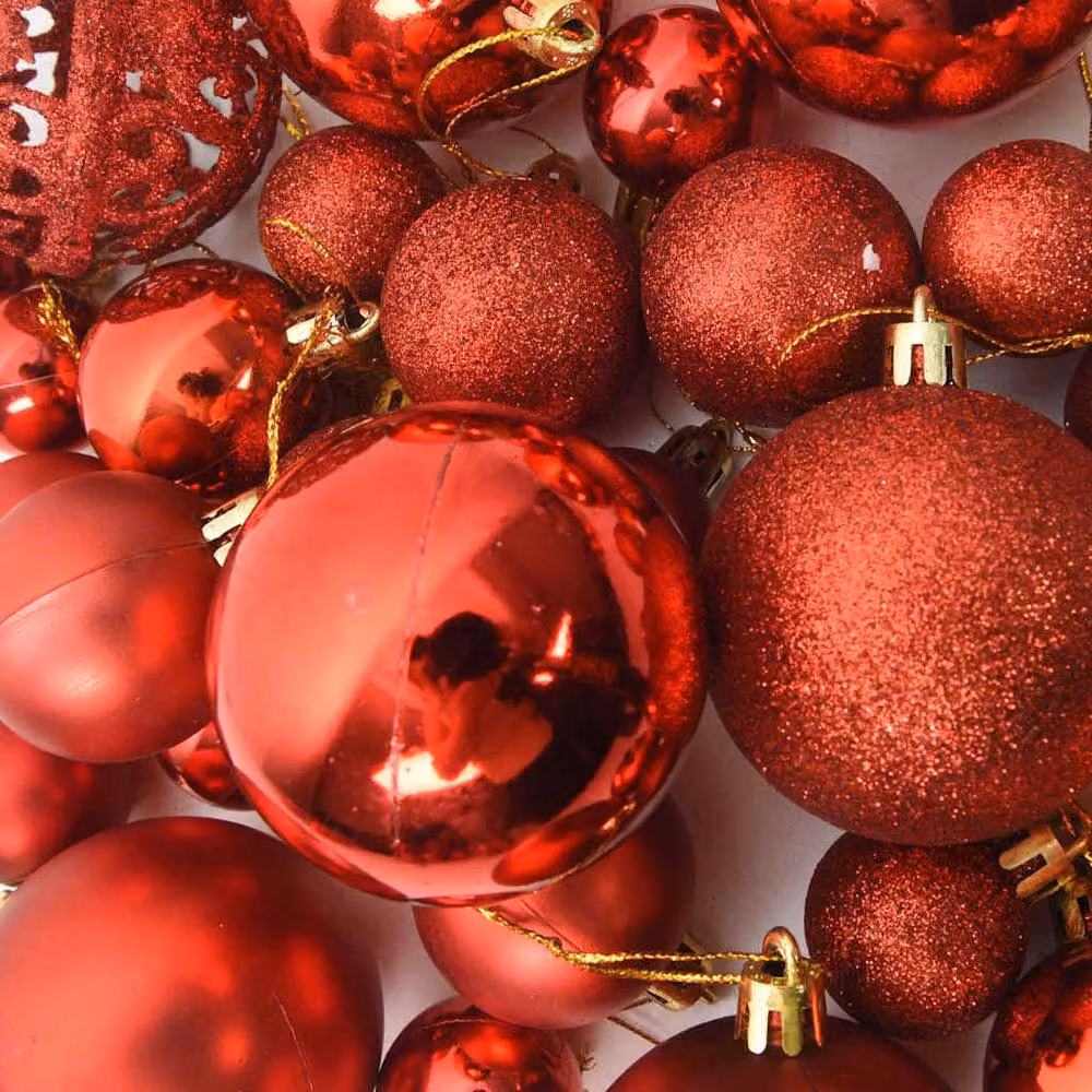 Berkfield Home 111 Piece Red Christmas Bauble Set – 4