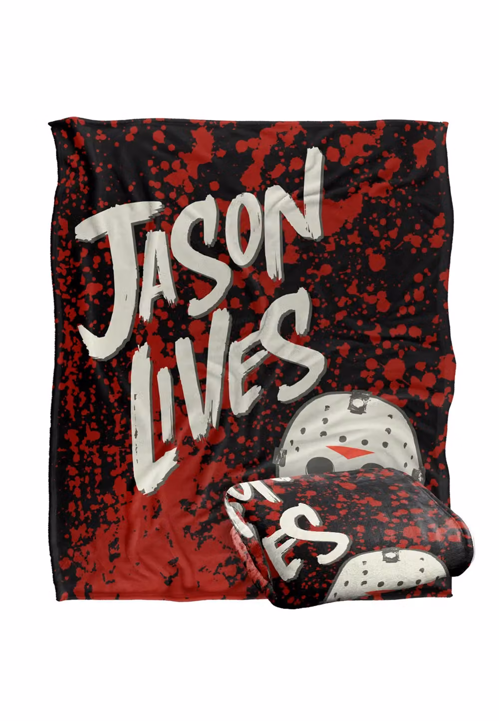 Warner Brothers Friday The 13th Silky Touch Super Soft Throw Blanket in White, W/D/H: 152 x 127 cm – 2