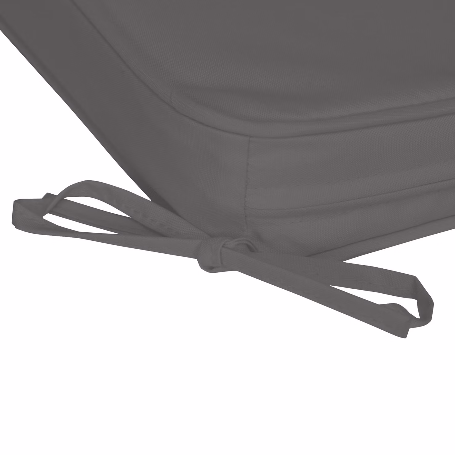 Outsunny Cosy Cushion Collection Slate Grey Plush Square Seating Pads with Removable Water Repellent Cover, W: 42 cm, D: 42 cm, H: 5 cm – 7